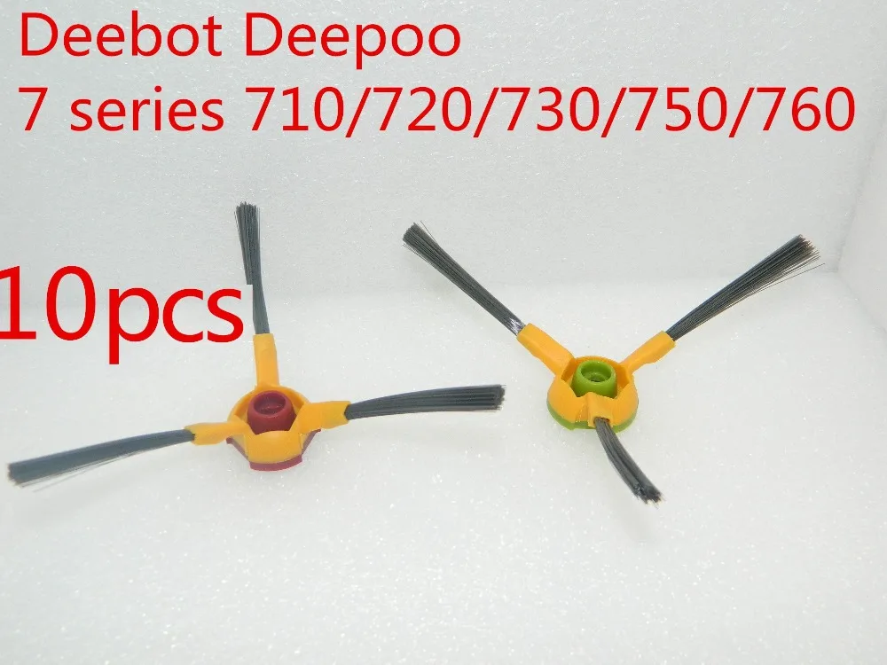 

10 pieces 3-arm side brush Replacement For Ecovacs Deebot Deepoo 700 series 710/720/730/750/760 vacuum cleaner parts