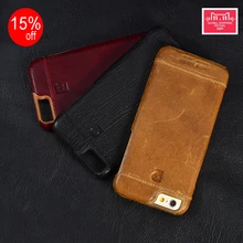 ФОТО genuine leather hard back cover for new iphone 6 6s 4.7