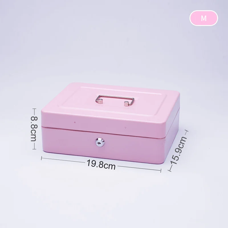Металлический ящик для хранения косметики косметический Органайзер для экономии денег ювелирные изделия 5 решетки большой емкости цветной проходной Ключ Скрытая коробка TH - Цвет: Розовый