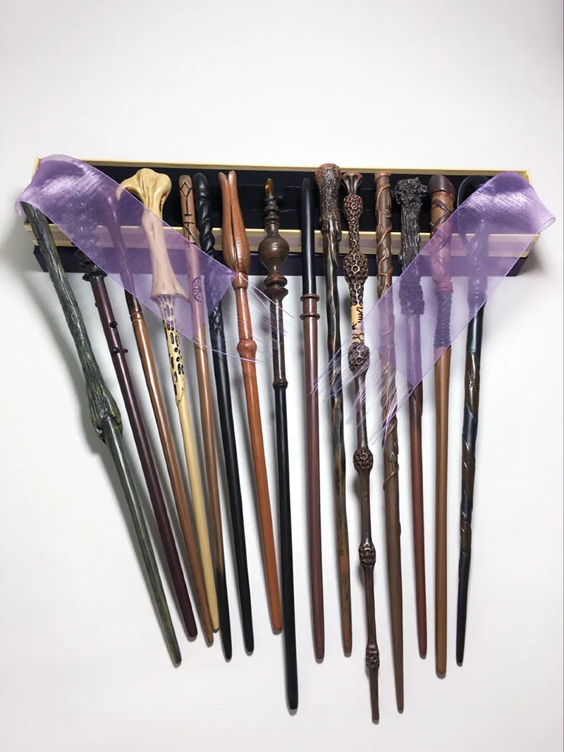 

2018 New Metal/Iron Core Harry Potter Wand Cosplay Albus Dumbledore Elegant Ribbon Gift Box Packing