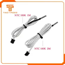1 M/2 M HT-NTC100K thermistance capteur de température pour Filament haute température 350 degrés Hotend Kit B3950 pour pièces d'imprimante 3D(China)