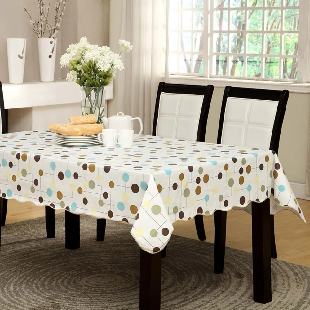 Simple Endless Style Table cloth Waterproof & Oilproof Wipe Clean Vinyl