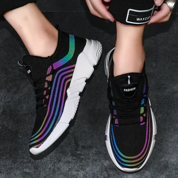 

Running Shoes for Men Sneakers Outdoor Sport Shoes for Men Breathable Shoes Reflective Runner Safety Luminous Glowing