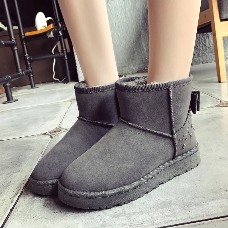 

ZIMNIE Brand New Woman Warm Boots Autumn Winter Boots Classic Snow Ankle Boots Winter Suede Warm Fur Plush Woman Shoes 35-40
