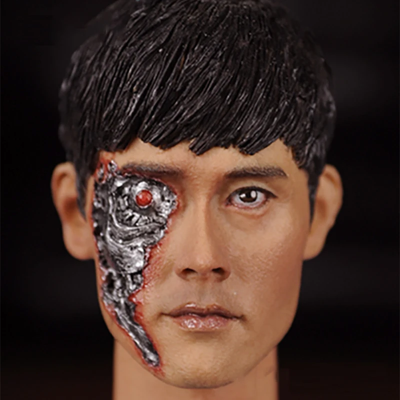 Lee Byung Hun Terminator Genisys T 1000 боевой ущерб 16 3 KUMIK 1/6 Мужская голова скульптура Модель 12
