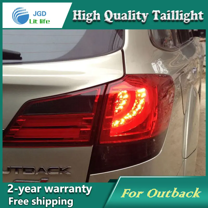 Car Styling Tail Lamp for Outback 2010-2014 Tail Lights LED Tail Light Rear Lamp LED DRL+Brake+Park+Signal Stop Lamp