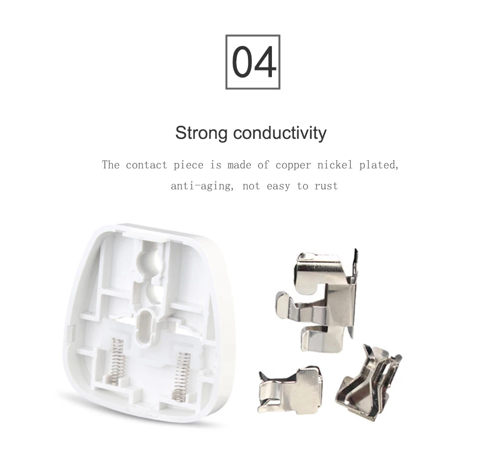Common 250V 10A Universal US UK AU to EU AC Travel Power Plug European Charger Adapter Conversion Adaptor for Travel Home Use (8)