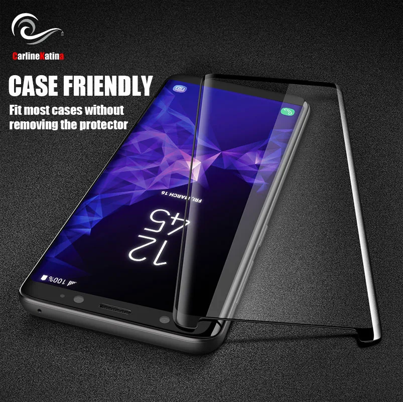 

Case Friendly Screen Protector Tempered Glass For Samsung galaxy S10 E S8 S9 Plus Note 9 8 S6 S7 Edge Film 3D 5D 6D 9D Cover