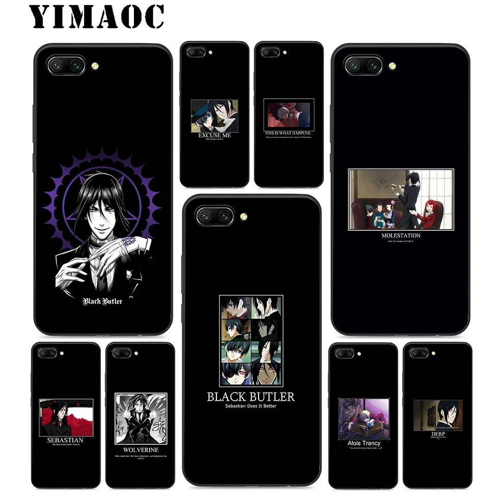 YIMAOC Black Butler Anime Soft Silicone Case For Huawei Honor Mate 10 P20 P10 P9 P8 P Smart Y6 6A 7A 7X 7C Lite Pro 2017 2018 |