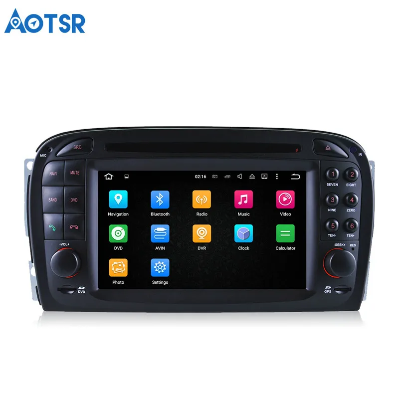 Clearance Aotsr Android 8.0 Car DVD player Headunit For Mercedes Benz SL R230 SL500 2001-2007 multimedia Navigation radio GPS 2 di 21