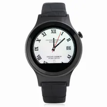 NO. 1 T3 Leder Bluetooth Runden Zifferblatt Anruf Smartwatch Telefon mit Schlaf-monitor Schrittzähler Uv-detektion smart uhr für smartphone