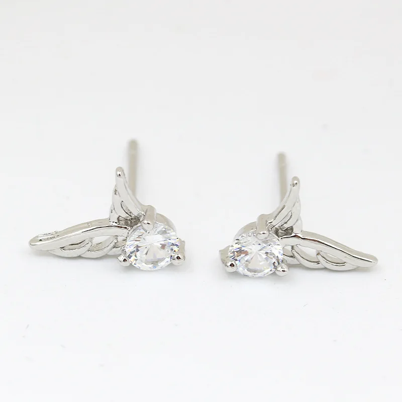 Женские серьги гвоздики в форме Ангельского крыла|fashion stud earrings|stud earringsear earrings |