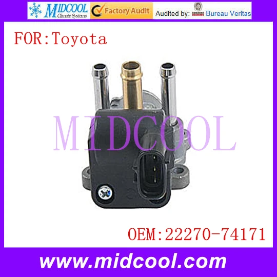 New Auto IAC Idle Air Control Valve use OE NO. 22270 74171 for Toyota RAV4 Camry Celicaidle air
