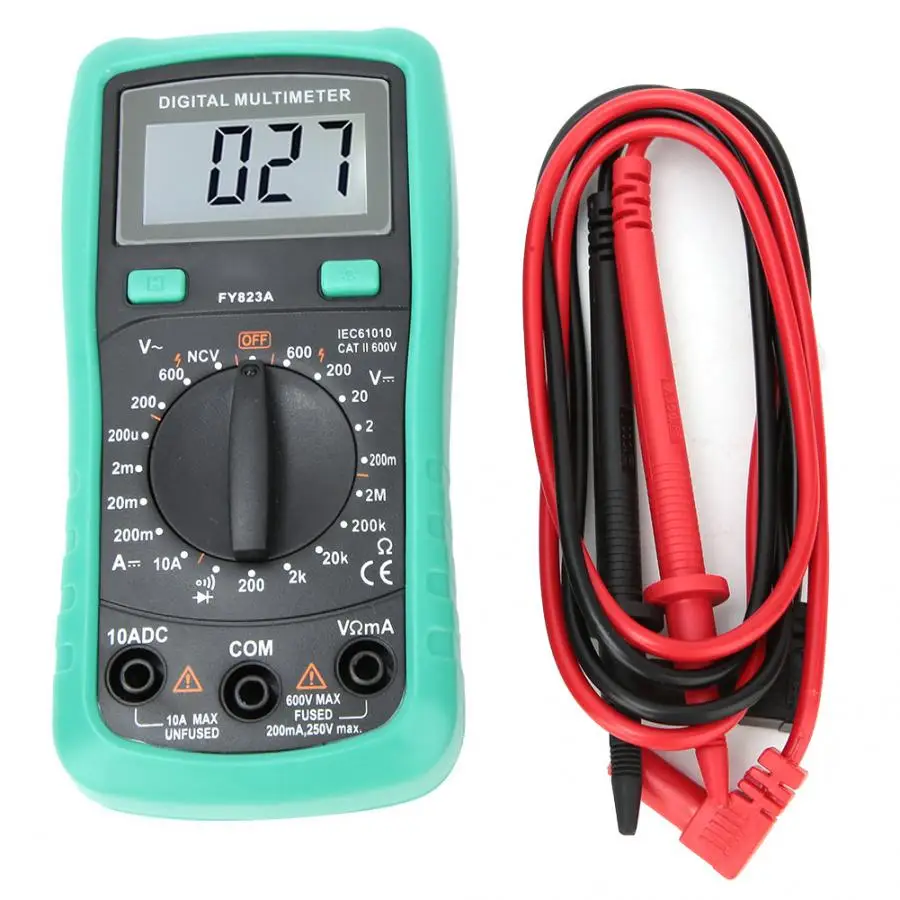 

FY823A Mini Digital Display High-Precision Multimeter for AC DC Current Voltage Resistance Test With Data Display Backlight