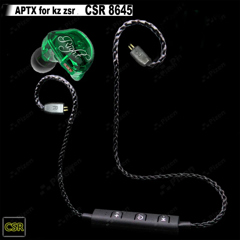 Bluetooth кабель PIZEN BT66 ZST CSR8645 aptx для ED12 zs6 ZS5 ZS10 ES4 mmcx shure SE535 senfer QKZ vk TRN V10 наушники|bluetooth
