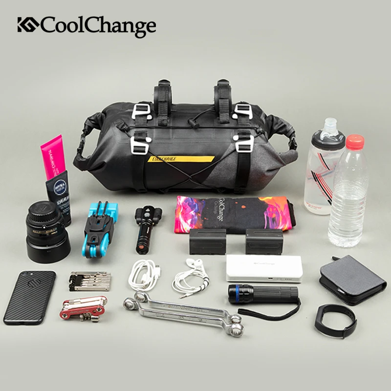 CoolChange Bike Bag Outdoor Waterproof Nylon Front Tube Handlebar Cycling Bag Large Capacity Sports Basket Bicycle Accessories CoolChange Bike Bag Outdoor Waterproof Nylon Front Tube Handlebar Cycling Bag Large Capacity Sports Basket Bicycle Accessories