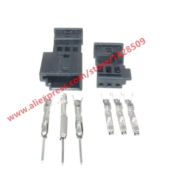 

5 Sets 3 Pin Auto Stereo Connector Car Speaker Plug Treble Plug Rain Sensor Socket For VW BMW 1-968700-1 1355620-1