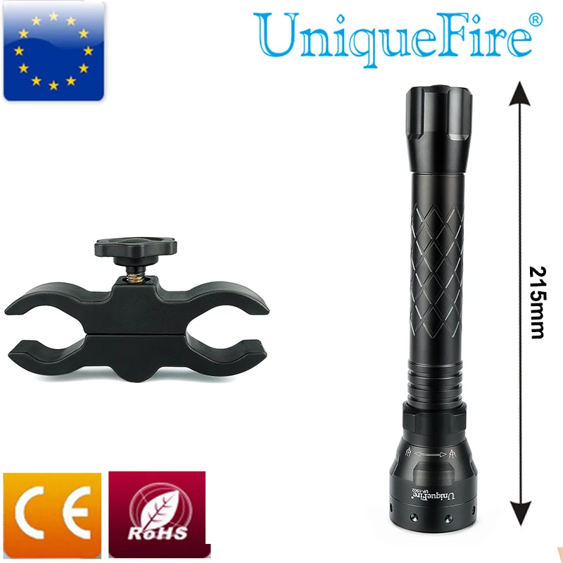 

IR LED Rechargeable Flashlight UniqueFire 1502 Zoomzble With 940nm Led Bulb Infrared Illuminaton For Hunting Night Vsion