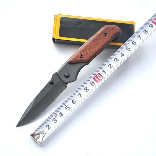 Серебряный складной охотничий нож 7CR17Mov, Карманный Походный нож, нож для выживания, мини-нож с фруктовой ручкой, ножи - Цвет: da29