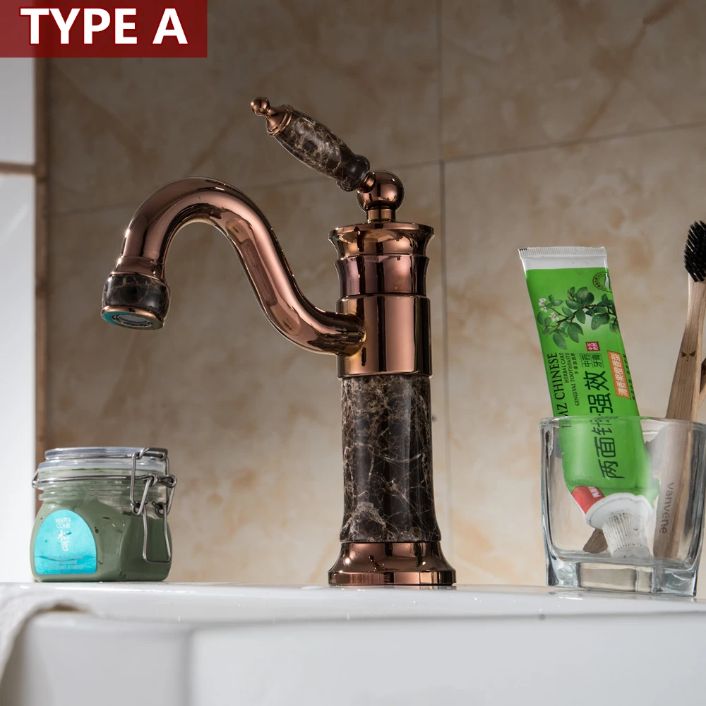 Artistic Bathroom Vessel Sink Faucet Single Lever Swivel Spout Basin Faucet Deck Mounted Bathroom Kitchen Mixer Tap Hot Cold Tap12
