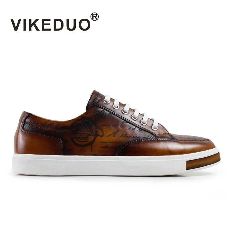 Vikeduo 2020 HHandmade винтажная модная Роскошная брендовая мужская обувь из натуральной