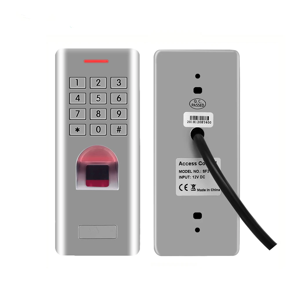 IP66 1000 пользователей автономный считыватель отпечатков пальцев с клавиатурой