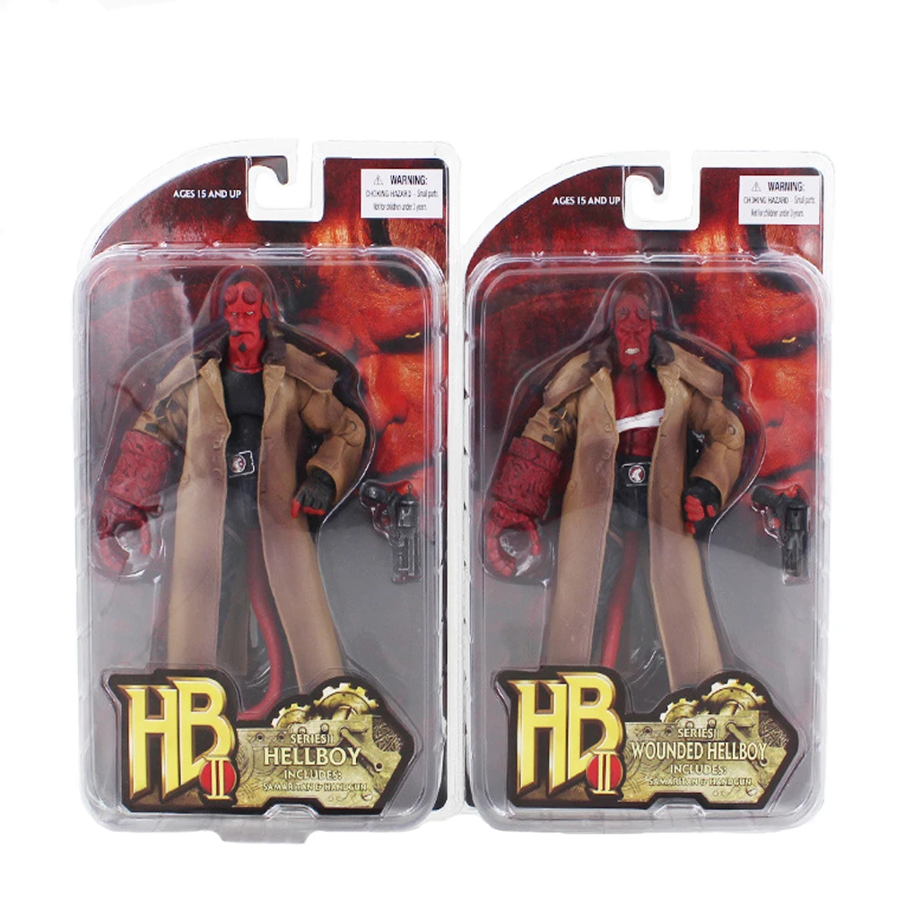 MEZCO Hellboy с портсигар вариант Samaritan ПВХ 3 вида стилей фигурку Коллекционная модель