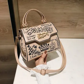 

2019 Printing Crossbody Bags For Women Luxury Handbags Designer Famous Brand Bolsa Feminina Shoulder Bag Ladies Sac Main Leather