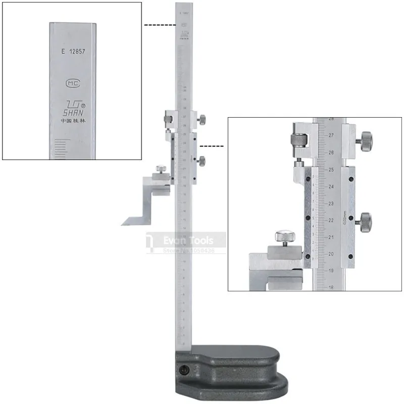 SHAN 0-300 мм Высота Точность Gage Нержавеющая сталь штангенциркуль мера инструменты