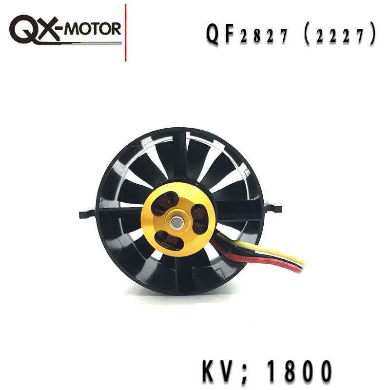 QX-Motor RC части самолета 70 # двигатель EDF 2827 1800kv Lipo 6s энергосберегающая версия модели