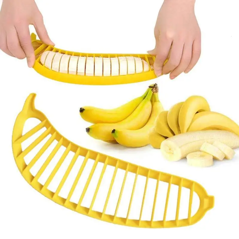 Пластик Банан Slicer Cutter огурец Chopper измельчитель быстро фруктовый салат Maker multi