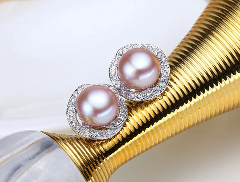 Модные жемчужные Ювелирные наборы, натуральный пресноводный жемчуг, ожерелье, серьги, кольцо, 925 пробы, серебряные ювелирные изделия, подвески для женщин