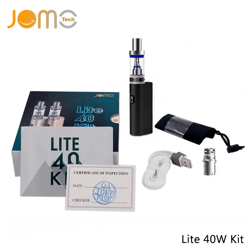 US/DE/RU/UK Stock! JomoTech Electronic Cigarettes Subohm Kit 2200mAh Ecig Mod New Version Lite 40W Vape Mod & Spare Coil Jomo-02