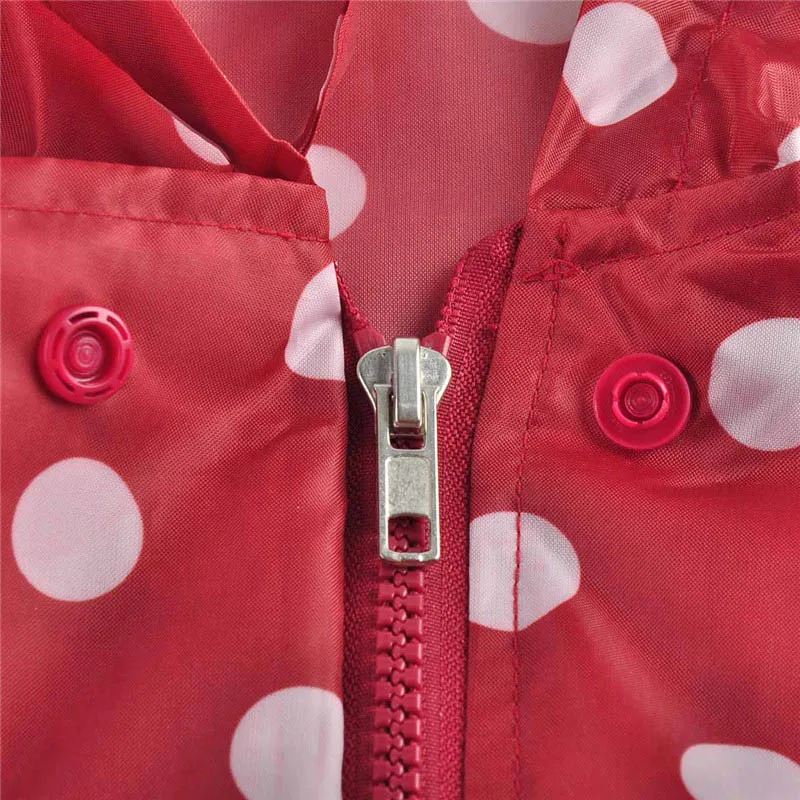 Водонепроницаемый плащ-дождевик для женщин в горошек модный длинный Дамский Плащ выше колена с капюшоном и упаковочной сумкой пончо с карманами пальто дождевик