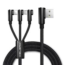 3 в 1 90 градусов usb type C зарядный кабель для samsung Galaxy M30 M20 A30 S10 LG Реверсивный Micro USB кабель для зарядного устройства мобильного телефона