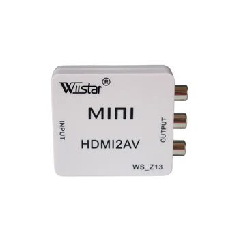 

Standard HDMI Interface Mini HD Video Converter Box HD To AV/CVSB Video NTSC PAL Output HDMI To AV Adapter HDMI2AV