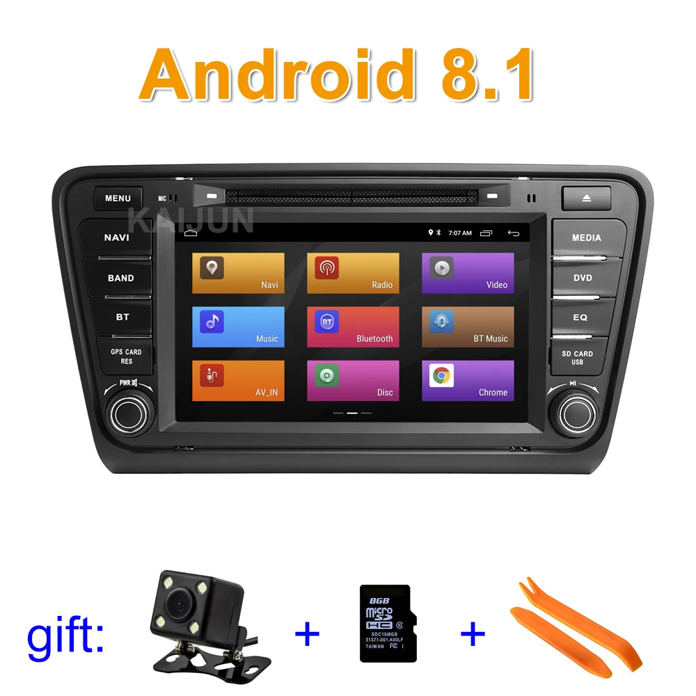 

ISP screen 8" Android 8.1 Car DVD Player for SKODA Octavia 2014-2017 with Radio WiFi BT Stereo GPS