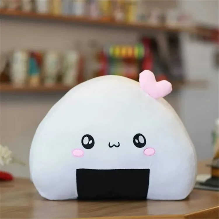 20 см/45 см японская анимация вокруг Onigiri суши плюшевая подушка Пельменная игрушка каваи чучела рисовый шар мягкая подушка детский день - Цвет: TYPE TWO