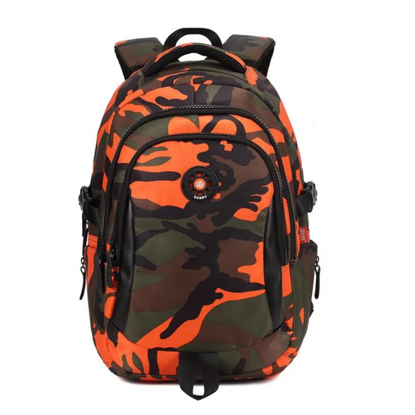 

new 2018 children school bags for boys rucksack camouflage backpack kids waterproof bag bookbag men travel backpack bag pack