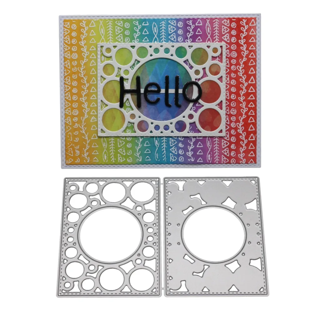 

Rectangle frame Metal Cutting dies for Scrapbooking Embossing Stencils Card making Decor alinacrafts mallen en stansen new cuts