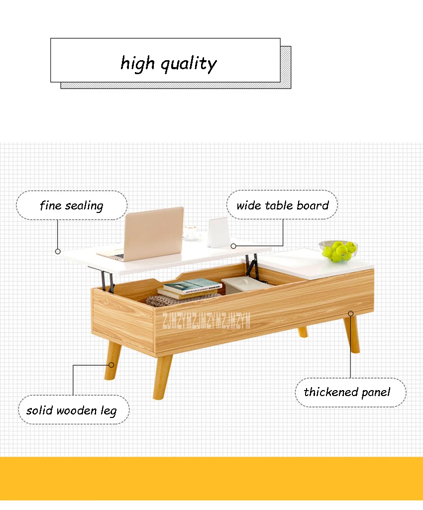 11012 многофункциональный подъемный чайный столик для хранения, бытовой журнальный столик для гостиной, гостиной, креативный торцевой стол