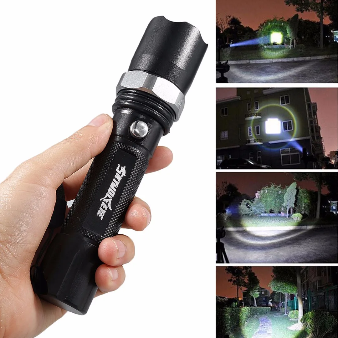 New Black 10000 LM XML-T6 LED Flashlight Portable Torch Lamp 3 Modes Light
