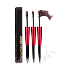 Двойной карандаш для бровей Гель Водонепроницаемый Профессиональный макияж бровей крем легко носить бровей Enhancer Красота косметика