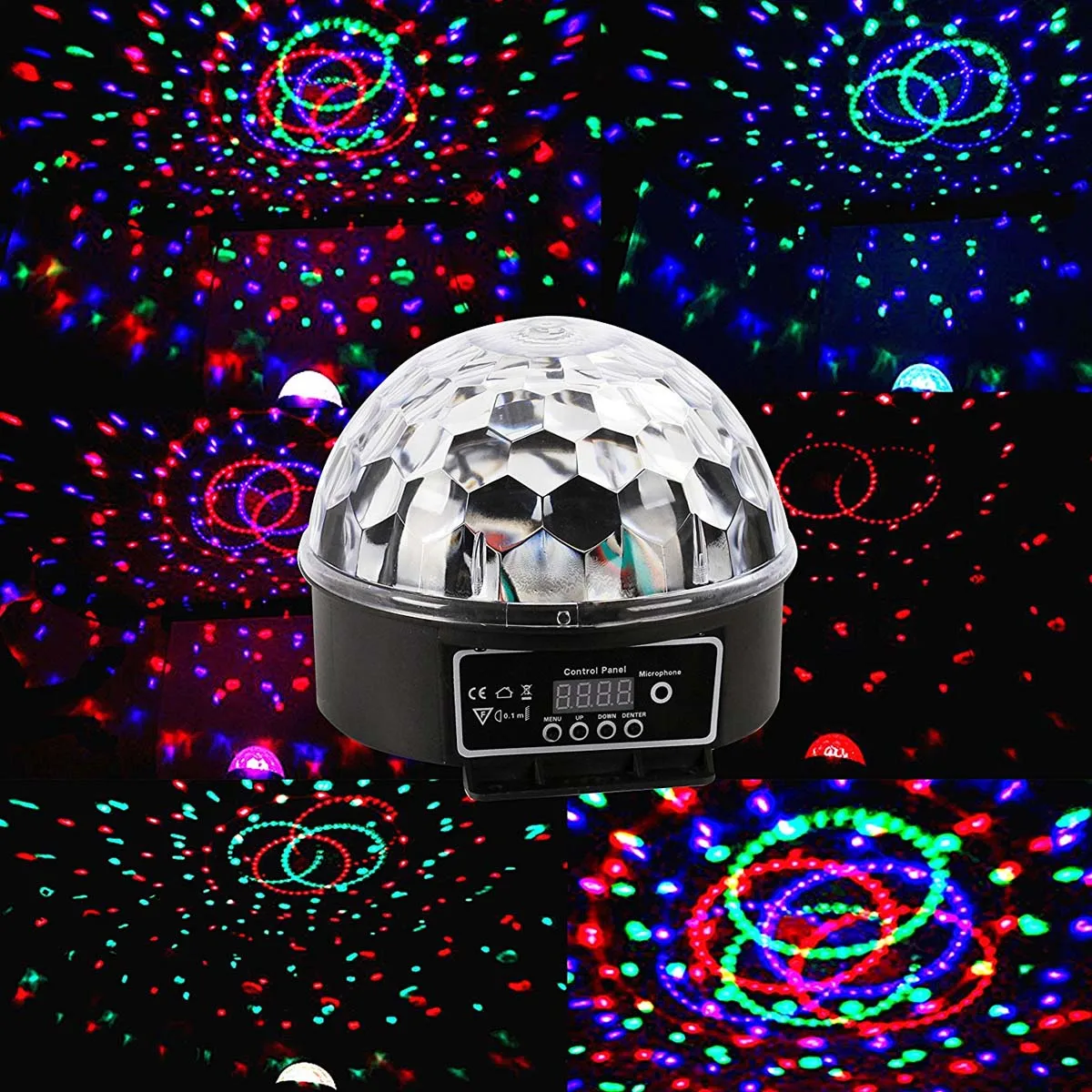 

Jiawen 18W Generic Disco Stage LED RGB Crystal Magic Effect Dot Light Ball DMX Light KTV Party(AC 90-240V)
