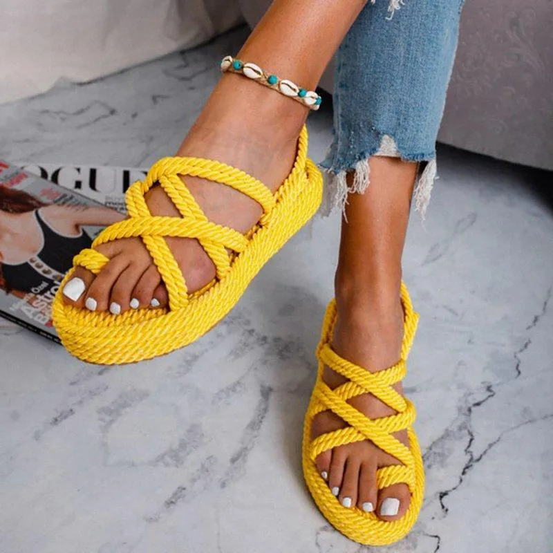 

Wedge Chaussures Femme Non-slip Flip Flops Shoes Woman Summer Sandals Slip-on Casual Breathable Comfortable Beach Sandals