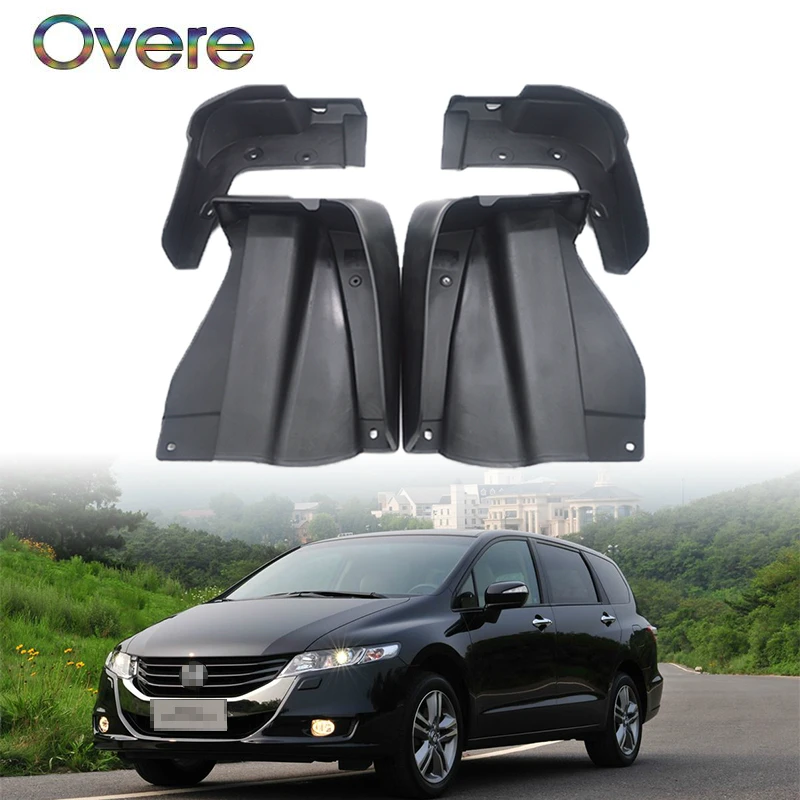 

OVERE Car Front Rear Mudguards For 2009 2010 2011 2012 2013 Honda Odyssey JDM Car-styling Mudflaps Accessories 1Set Mud Flaps