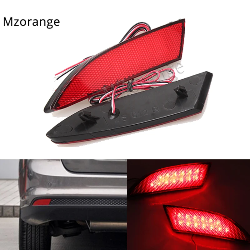 Koop 1 Paar Voor Ford Focus 3 Sedan Hatchback Auto Styling Brake Led Rear Bumper Reflector Licht Waarschuwing Lamp 2012 2014 Auto onderdelen