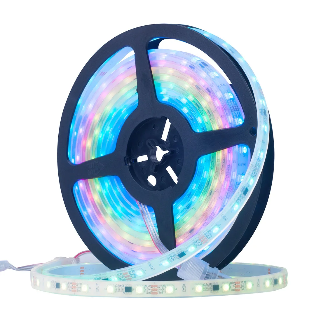 Оптовая продажа 5 м WS2811 DC12V Светодиодная лента ультра яркая 5050 SMD RGB светодиоды