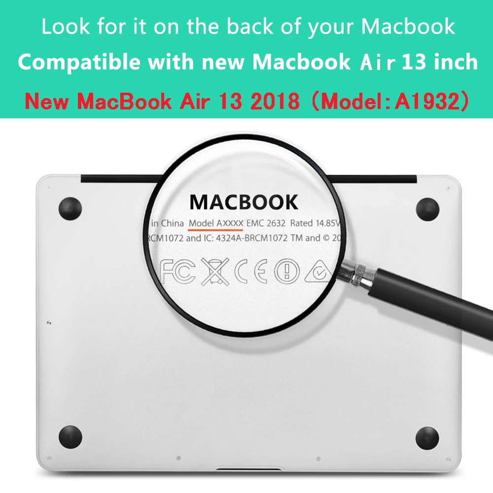 Для Macbook Air 13 Чехол A1932 новейшая версия Жесткий кристально чистый матовый чехол для ноутбука MacBook air 1" дюймов 13 дюймов retina дисплей