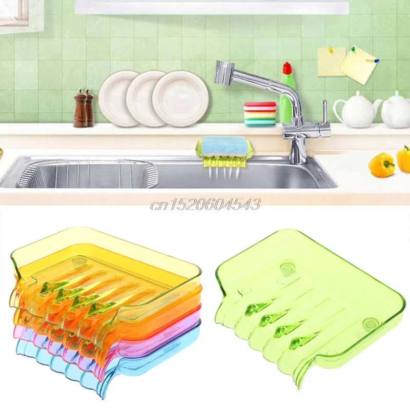 Bathroom Draining Soap Box Kitchen Sink Sponge Drainage Dish Holder R06 Whosale&ampDropShip | Обустройство дома